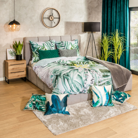 Łóżko 160x200 cm z pojemnikiem tapicerowane  ASTORIA